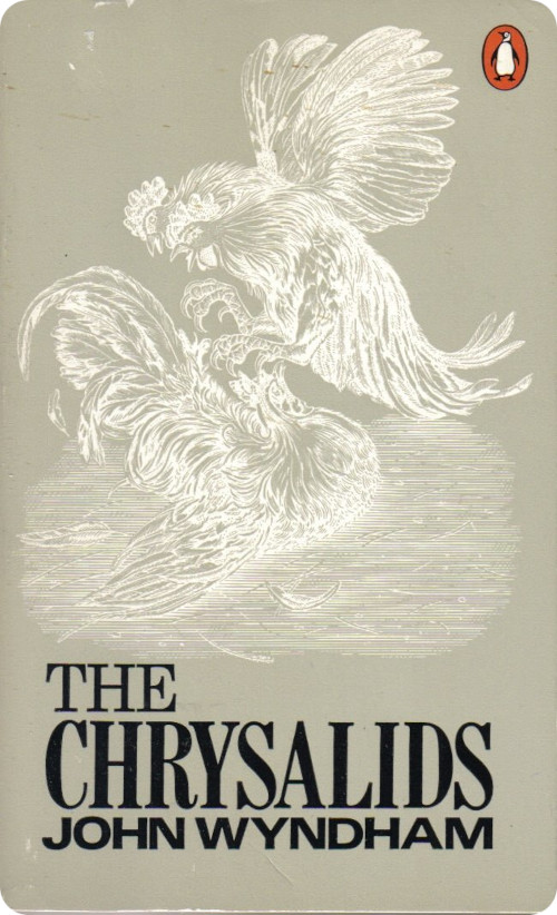 Cover of the early 1970s version of The Chrysalids by John Wyndham.
